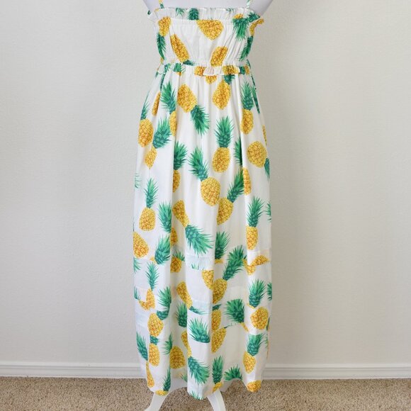 J. Crew Pineapple Squareneck Ruffle Maxi Dress - 2 - Picture 5 of 8